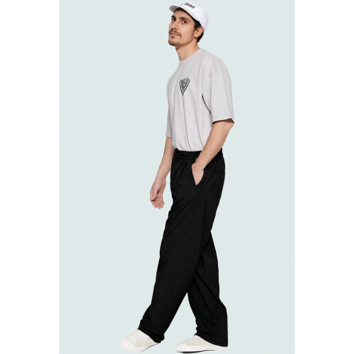 Erkek Casual Wide Leg Pantolon; Regular Boy Renk Nefes Alan Kumaş Yaz Aylarının Vazgeçilmezi
