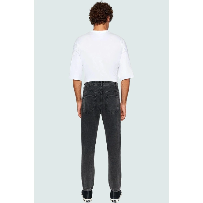 Erkek Denim Pantolon Pamuk Relaxed Fit Dar Paça Günlük Ve Hafta Sonu Yaz Aylarının Vazgeçilmezi