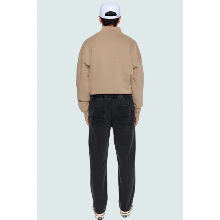 Erkek Denim Pantolon Regular Fit Bol Paça Pamuk Günlük Stil Hafta Sonu Yaz Aylarının Vazgeçilmezi