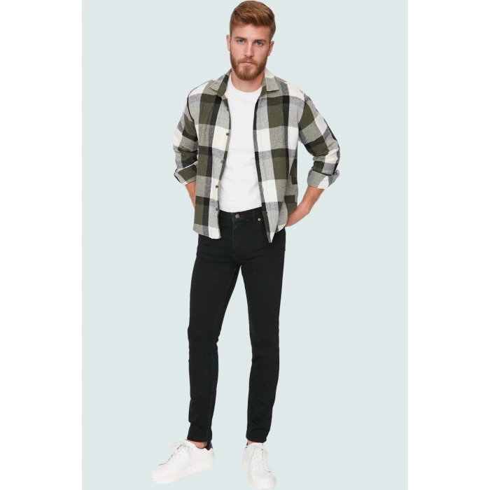 Erkek Denim Skinny Kot Pantolon Esnek Kumaş Dar Paça Günlük Kombinler Yaz Aylarının Vazgeçilmezi