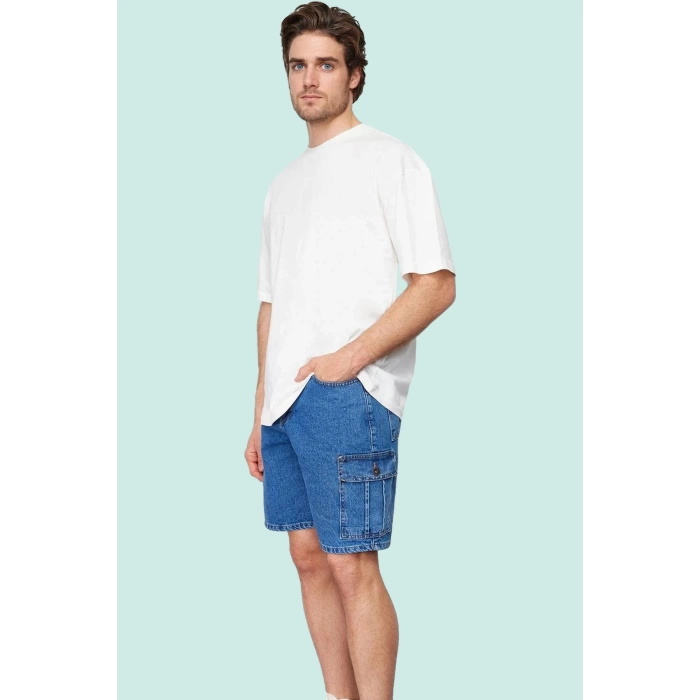 Erkek Denim Şort Pamuk Casual Günlük Kullanım Dayanıklı Malzeme Yaz Aylarının Vazgeçilmezi