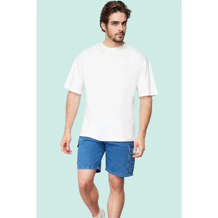 Erkek Denim Şort Pamuk Casual Günlük Kullanım Dayanıklı Malzeme Yaz Aylarının Vazgeçilmezi