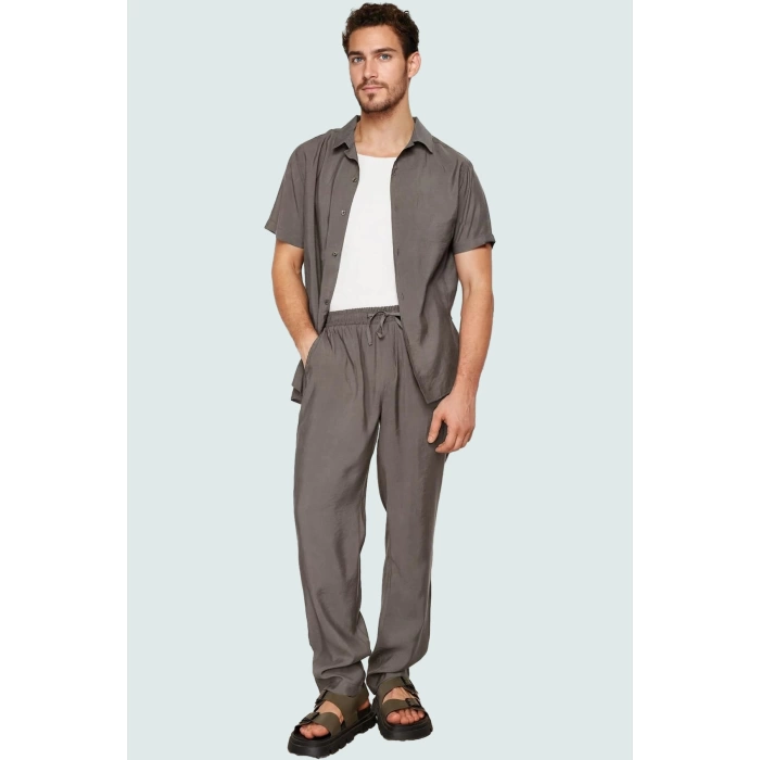Erkek Dokuma Pantolon Normal Bel Regular Fit Rahat Günlük Kullanım İçin Yaz Aylarının Vazgeçilmezi