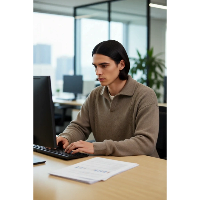 Erkek Düz Desen Polo Yaka Triko Kazak Soğuk Havalar İçin İdeal Rahat Kışlık Giyim Kaliteli