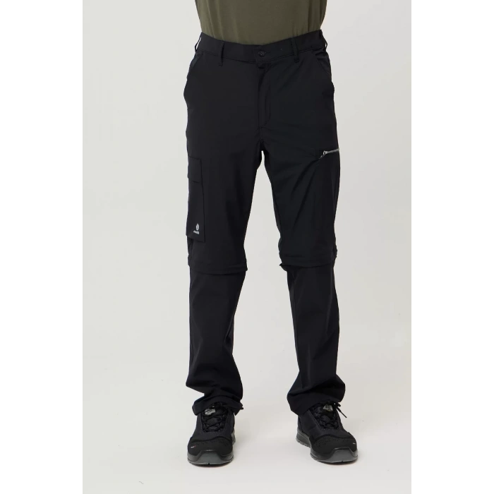 Erkek Düz Kaki Rüzgar Geçirmez Trekking Pantolonu Erciyes Outdoor Pantolon Dönüştürülebilir