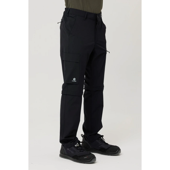 Erkek Düz Kaki Rüzgar Geçirmez Trekking Pantolonu Erciyes Outdoor Pantolon Dönüştürülebilir