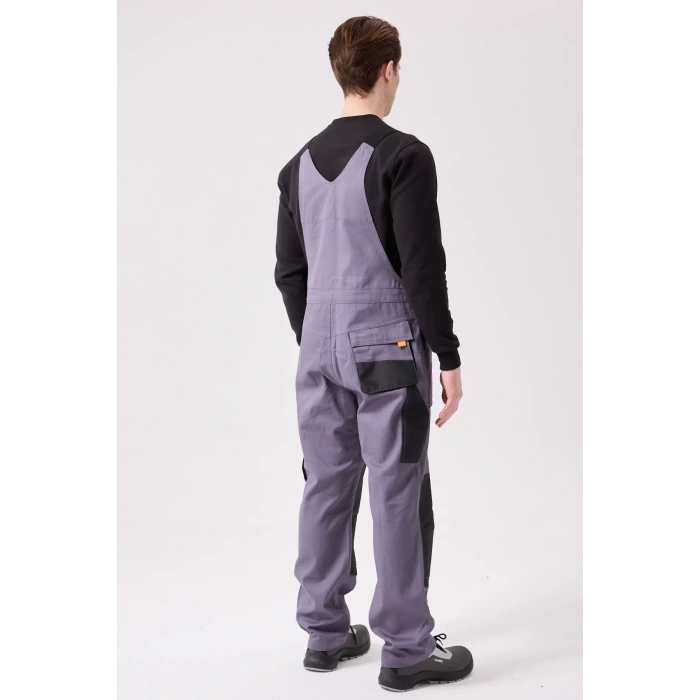 Erkek Gabardin Bahçıvan Tulum ISG Baccata İş Güvenliği Kot Salopet Denim Çok Cepli