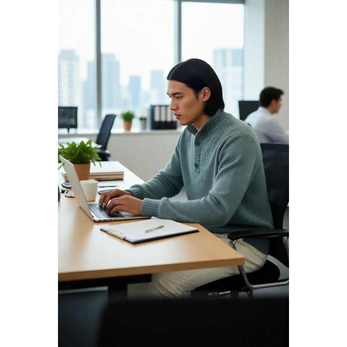 Erkek Gri Kalın Triko Düğmeli Dik Yaka Kazak Casual Ortamlar İçin Konforlu ve Şık Tasarım Kaliteli