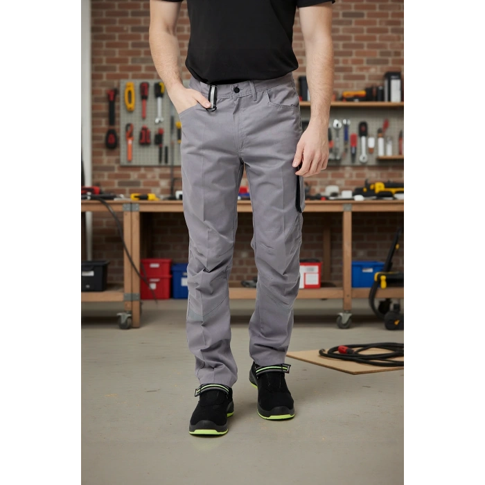 Erkek İş Pantolonu Dayanıklı Gabardin Kumaş Alkanna Trousers Fonksiyonel