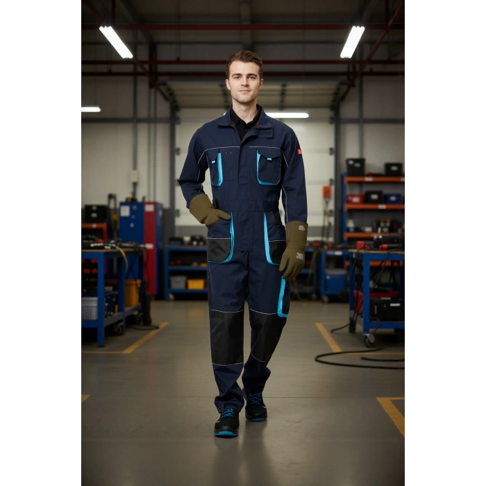 Erkek İş Tulumu Çok Cepli ve Dayanıklı Alaska Tulum Koruyucu Tasarım Şık Rahat Kesim