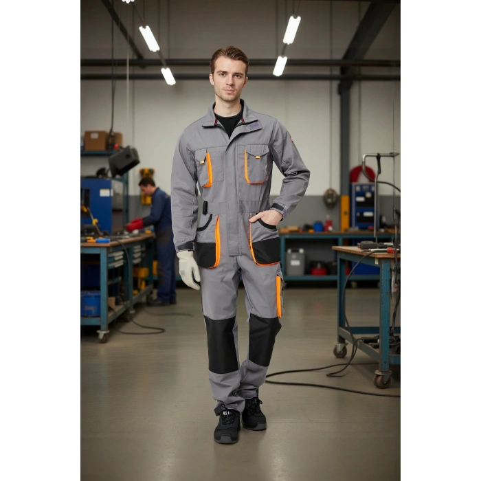 Erkek İş Tulumu Çok Cepli ve Dayanıklı Alaska Tulum Koruyucu Tasarım Şık Rahat Kesim