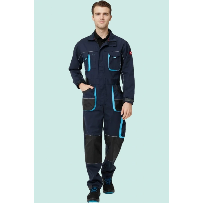 Erkek İş Tulumu Çok Cepli ve Dayanıklı Alaska Tulum Koruyucu Tasarım Şık Rahat Kesim