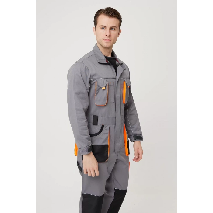 Erkek İş Tulumu Çok Cepli ve Dayanıklı Alaska Tulum Koruyucu Tasarım Şık Rahat Kesim