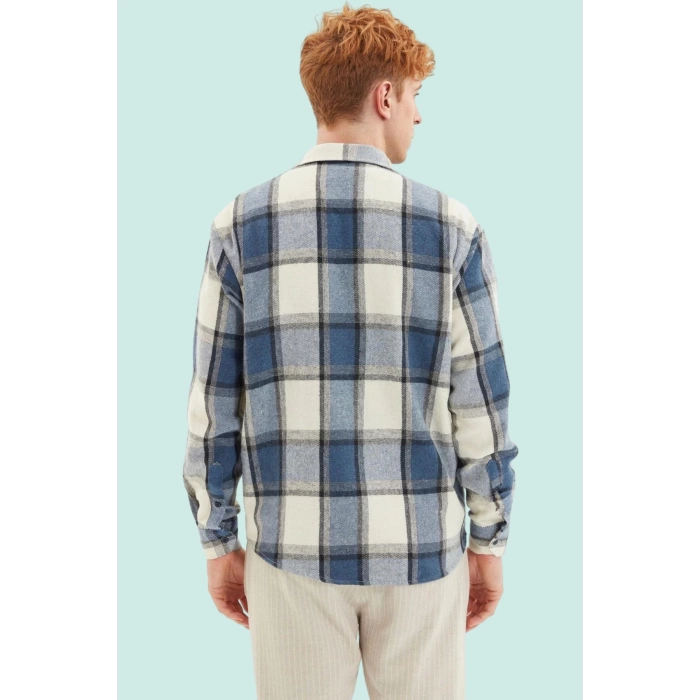 Erkek Kareli Flanel Gömlek Regular Fit Kışlık Casual Günlük Hafta Sonu Yaz Aylarının Vazgeçilmezi