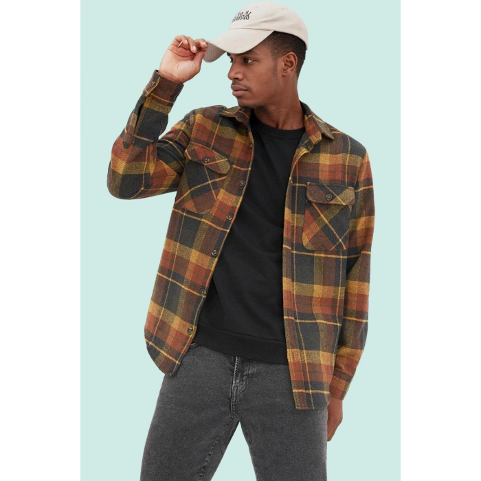Erkek Kareli Oduncu Gömlek Regular Fit Kışlık Casual Günlük Hafta Sonu Yaz Aylarının Vazgeçilmezi