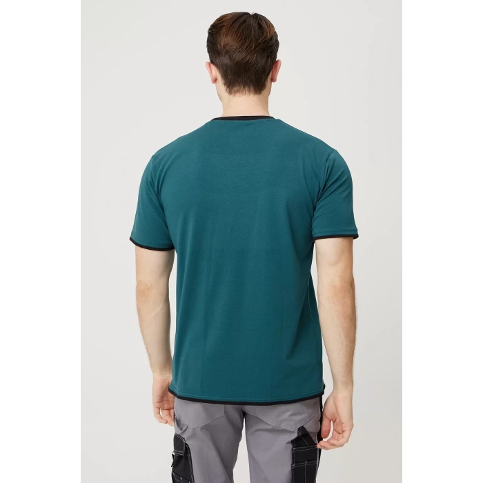 Erkek Khaki O Yaka Tshirt 92 Pamuk Morina shirt Nefes Alabilir Rahat Kesim