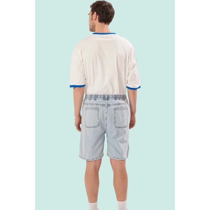 Erkek Kısa Boy Denim Şort Straight Kalıp Pamuk Casual Yaz Stilleri İçin Stilin Buluştuğu Yer