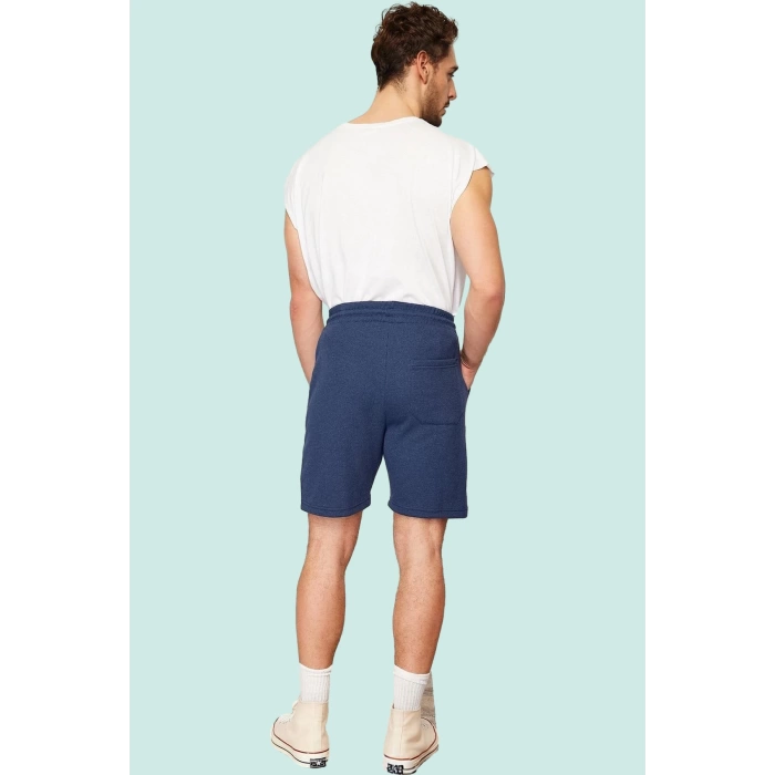 Erkek Kısa Boy Normal Bel Geniş Paça Örme Şort Rahat Günlük Stil Yaz Aylarının Vazgeçilmezi