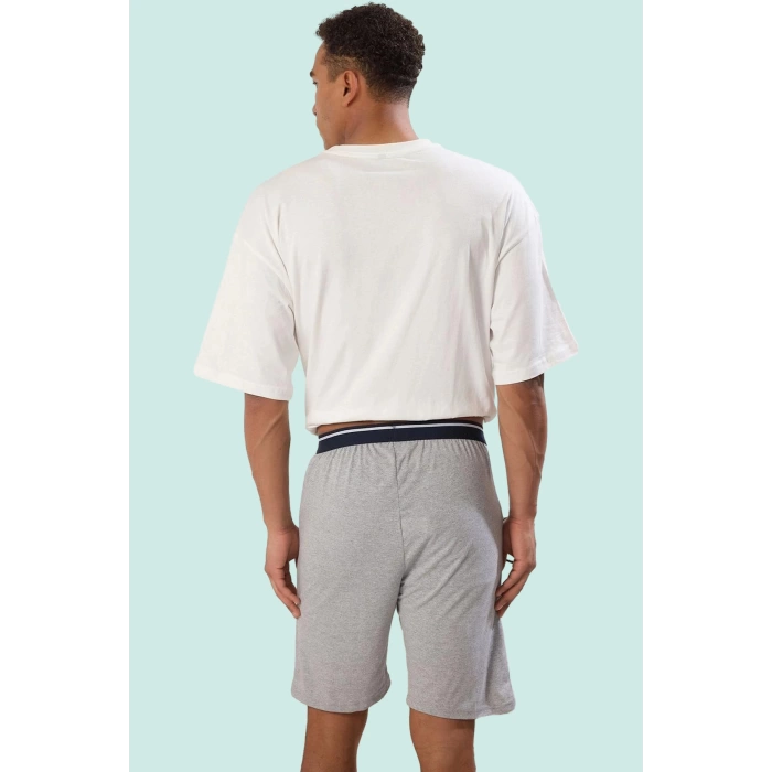 Erkek Kısa Boy Relaxed Fit Örme Şort 2li Paket Günlük Rahatlık Hafta Sonu Kaliteli Malzeme