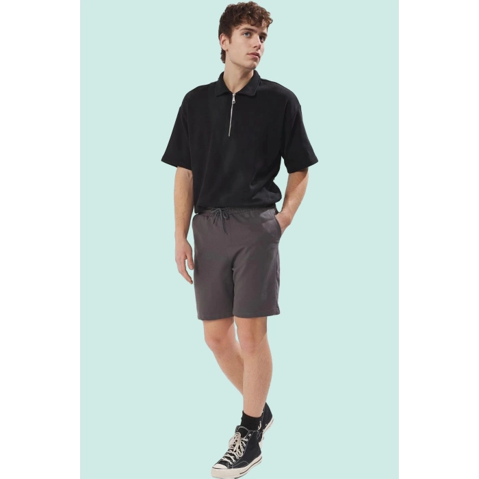 Erkek Kısa Boy Relaxed Şort Düz Desen Rahat Günlük Kullanım Hafta Sonu Yaz Aylarının Vazgeçilmezi