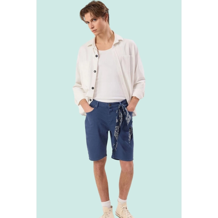 Erkek Kısa Denim Şort Pamuk Stretch Kumaşlı Casual Yaz Günlük Kullanım Stilin Buluştuğu Yer