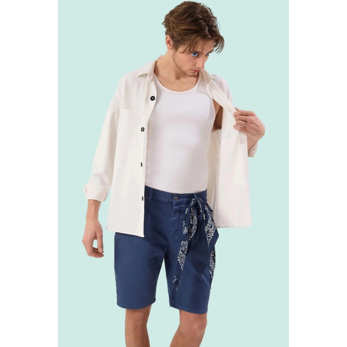 Erkek Kısa Denim Şort Pamuk Stretch Kumaşlı Casual Yaz Günlük Kullanım Stilin Buluştuğu Yer