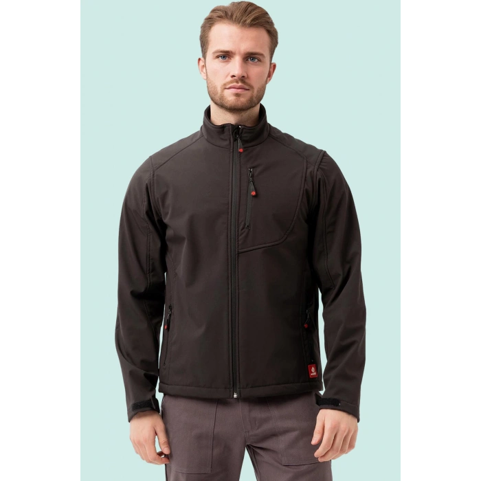 Erkek Kışlık Su Geçirmez Softshell Mont Salina İtici Rüzgar Outdoor