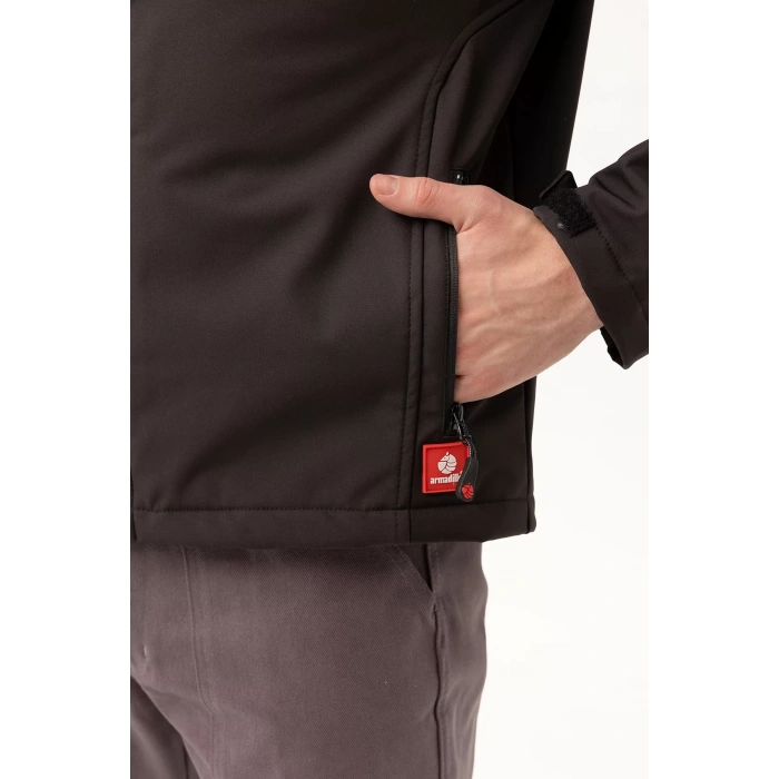 Erkek Kışlık Su Geçirmez Softshell Mont Salina İtici Rüzgar Outdoor