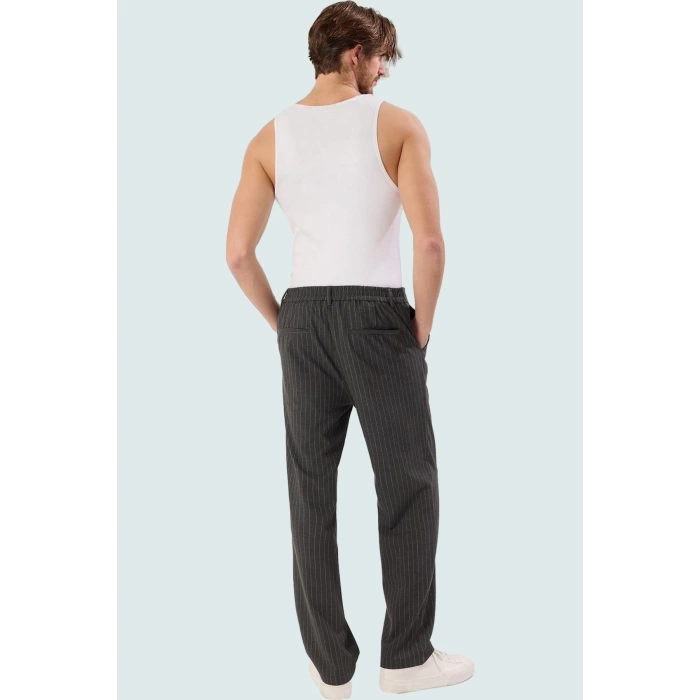 Erkek Modern Boru Paça Pantolon Polyester Viskoz Elastan Günlük Kullanım Dayanıklı Malzeme