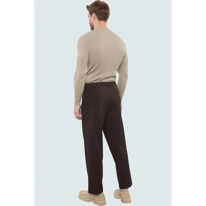 Erkek Modern Boru Paça Pantolon Polyester Viskoz Elastan Günlük Kullanım Dayanıklı Malzeme