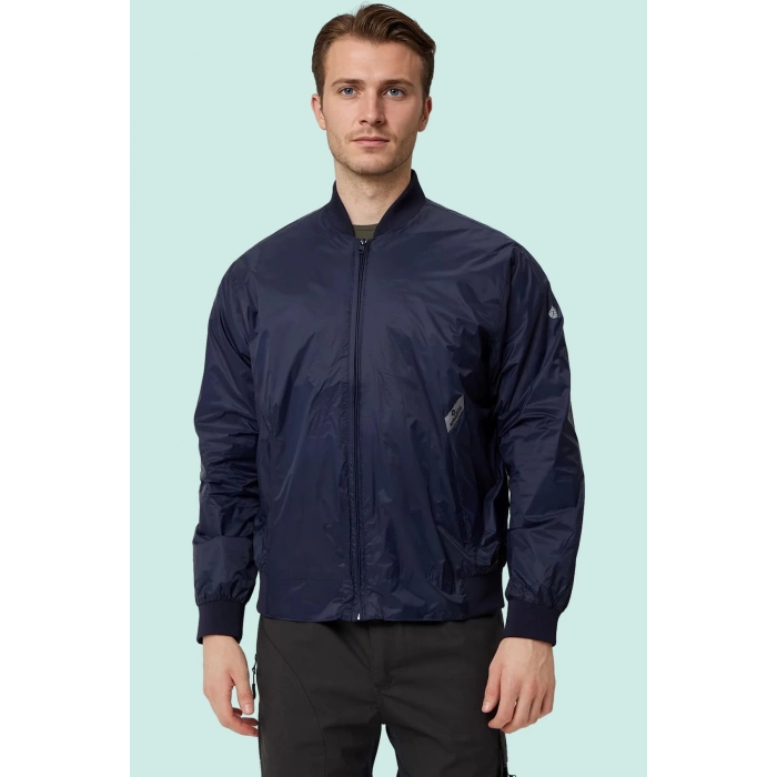 Erkek Monchler Naylon Bomber Ceket Mevsimlik Morino Jacket Fermuarlı Şık Tasarım Kumaş Rahat