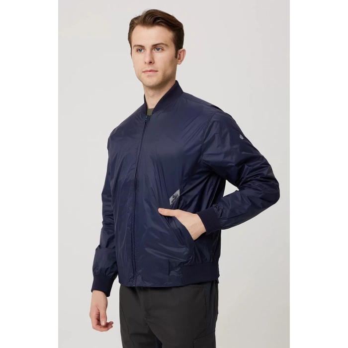 Erkek Monchler Naylon Bomber Ceket Mevsimlik Morino Jacket Fermuarlı Şık Tasarım Kumaş Rahat