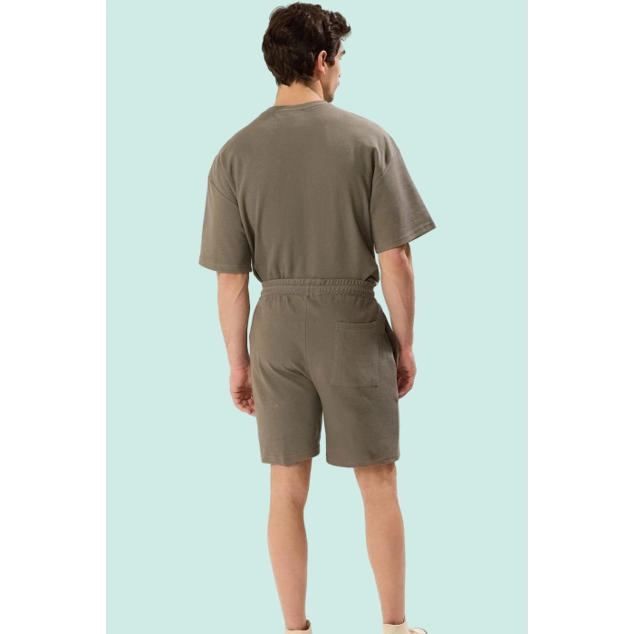Erkek Örme Şort Boru Paça Normal Bel Yaz Aylarının Rahatlığı Günlük Kullanım Modern Tasarım