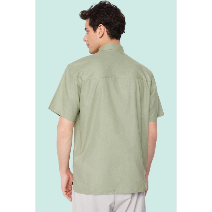 Erkek Oversize Fit Gömlek Yaka Kısa Kol Pamuklu Günlük Kullanım Yaz Aylarının Vazgeçilmezi