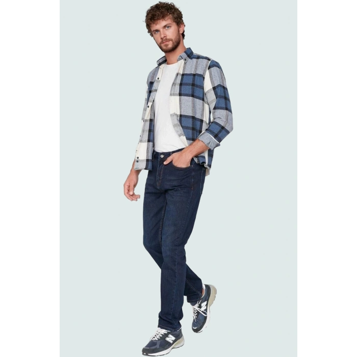 Erkek Pamuk Denim Jean Pantolon Regular Fit Boru Paça Günlük Stil Yaz Aylarının Vazgeçilmezi