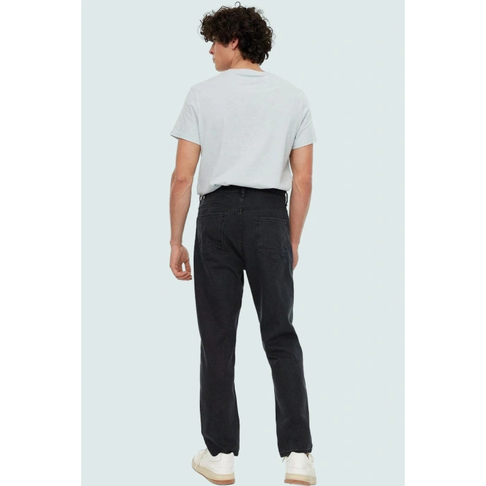 Erkek Pamuk Denim Kot Pantolon Renk Dar Paça Günlük Stil Hafta Sonu Yaz Aylarının Vazgeçilmezi