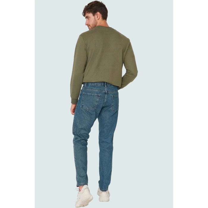 Erkek Pamuk Denim Pantolon Dar Paça Normal Bel Rahat Günlük Stil Yaz Aylarının Vazgeçilmezi