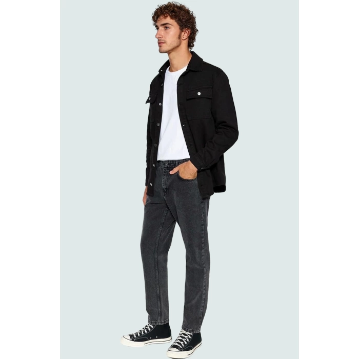 Erkek Pamuk Denim Pantolon Dar Paça Normal Bel Rahat Günlük Stil Yaz Aylarının Vazgeçilmezi