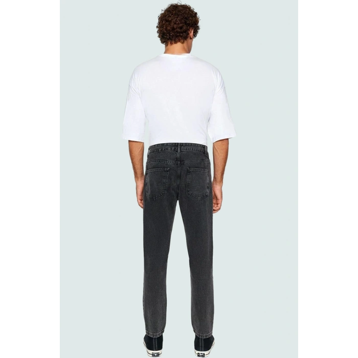 Erkek Pamuk Denim Pantolon Dar Paça Normal Bel Rahat Günlük Stil Yaz Aylarının Vazgeçilmezi