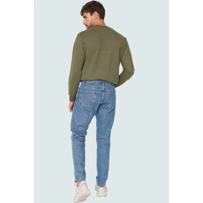 Erkek Pamuk Denim Pantolon Dar Paça Normal Bel Rahat Günlük Stil Yaz Aylarının Vazgeçilmezi