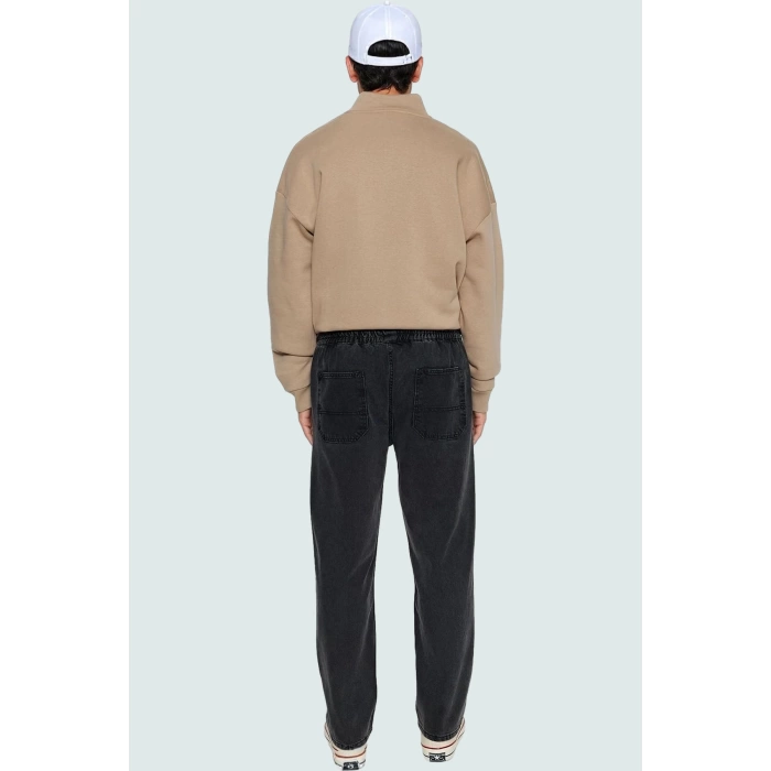 Erkek Pamuk Denim Pantolon Normal Bel Chino Cepler Günlük Ve Rahat Yaz Aylarının Vazgeçilmezi