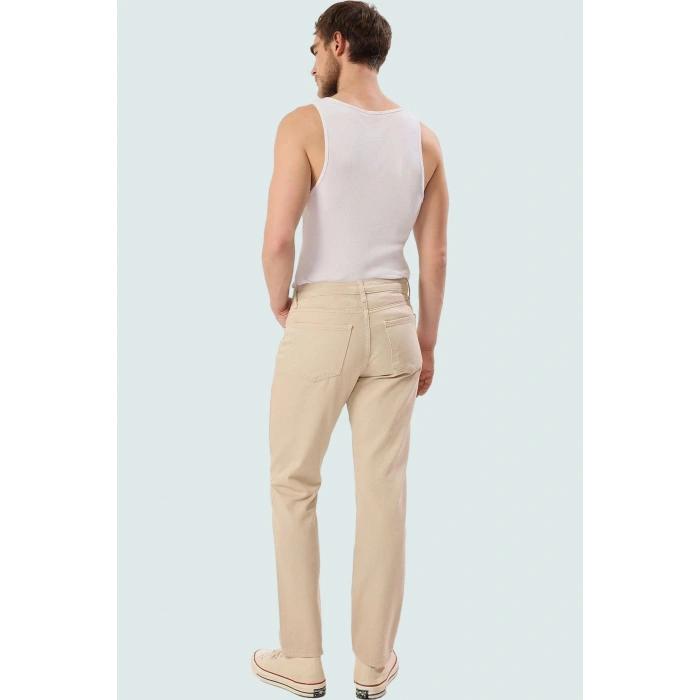 Erkek Pamuk Denim Pantolon Yüksek Bel Uzun Boy Casual Stil Günlük Kullanım Kaliteli Malzeme