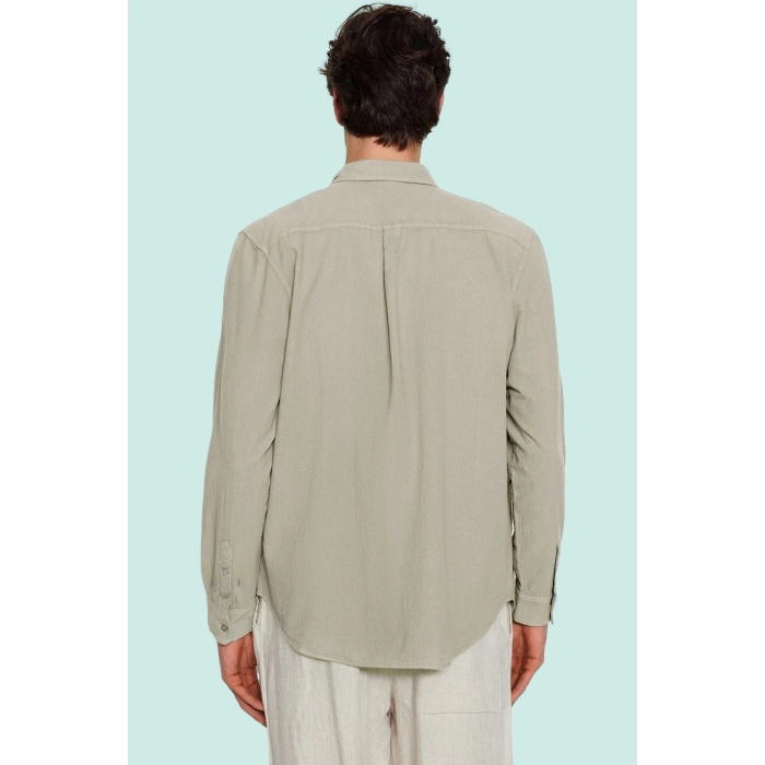 Erkek Pamuklu Keten Görünümlü Gömlek Regular Fit Rahat Günlük Stil Yaz Aylarının Vazgeçilmezi