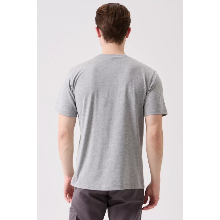 Erkek Pamuklu Tişört Yazlık Nefes Alabilir Herba Basic shirt Rahat Kesim