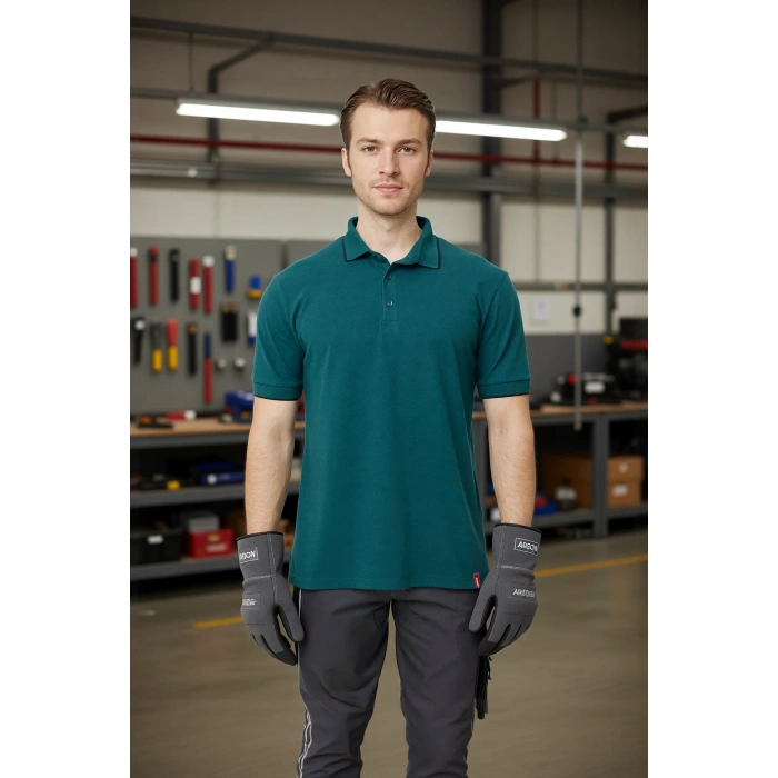 Erkek Polo Yaka Tshirt Koyu Pamuklu Nefes Alabilir Klasik Nepeta shirt Kesim Günlük İş Kullanımı