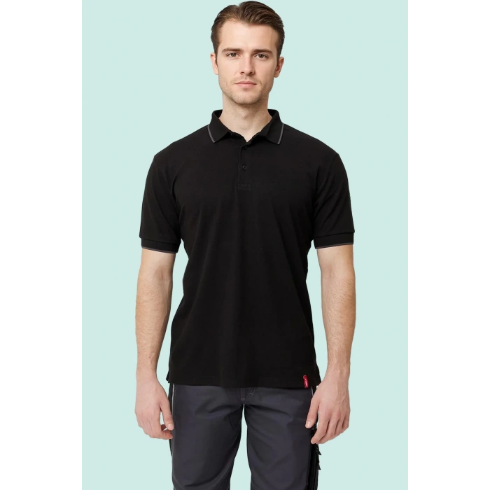 Erkek Polo Yaka Tshirt Koyu Pamuklu Nefes Alabilir Klasik Nepeta shirt Kesim Günlük İş Kullanımı