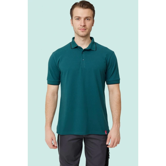 Erkek Polo Yaka Tshirt Koyu Pamuklu Nefes Alabilir Klasik Nepeta shirt Kesim Günlük İş Kullanımı