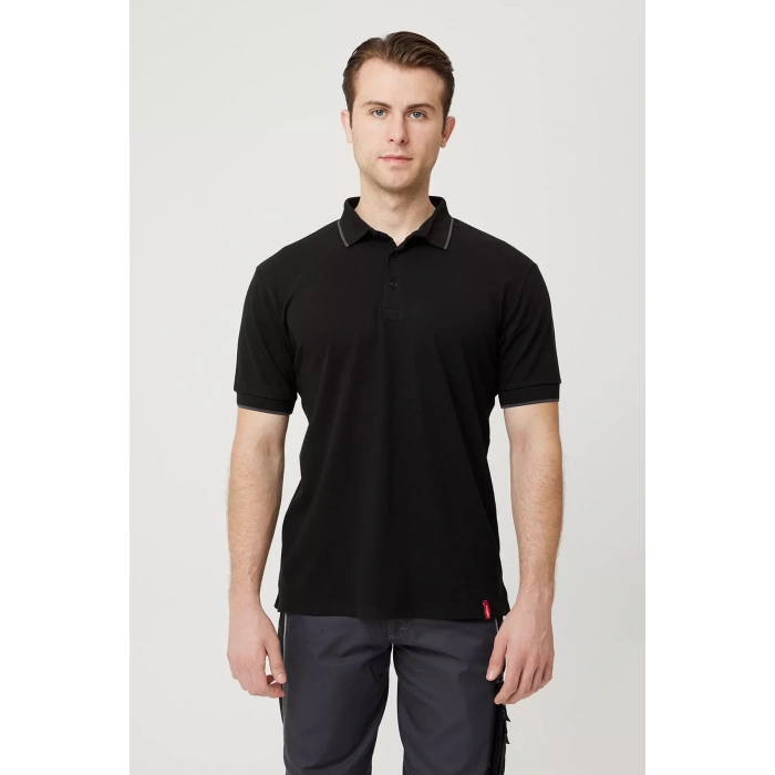 Erkek Polo Yaka Tshirt Koyu Pamuklu Nefes Alabilir Klasik Nepeta shirt Kesim Günlük İş Kullanımı