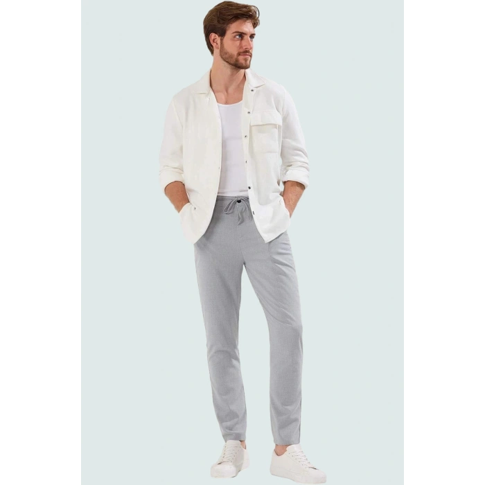 Erkek Regular Boy Slim Fit Cigarette Kalıp Pantolon Günlük Stil Yaz Aylarının Vazgeçilmezi