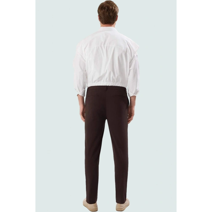 Erkek Regular Chino Pantolon Renk Slim Fit İtalyan Kesim Boru Paça İş Ve Günlük Hafta Sonu